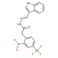 N'-[(E)-1H-indol-3-ylmethylidene]-2-[2-nitro-4-(trifluoromethyl)phenyl]acetohydrazide
