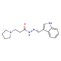 N'-[(E)-1H-indol-3-ylmethylidene]-3-(pyrrolidin-1-yl)propanehydrazide