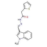 N'-[(E)-(1-methylindol-3-yl)methylidene]-2-(thiophen-2-yl)acetohydrazide