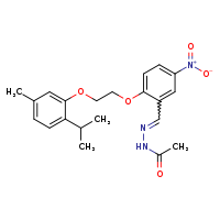N'-[(E)-{2-[2-(2-isopropyl-5-methylphenoxy)ethoxy]-5-nitrophenyl}methylidene]acetohydrazide