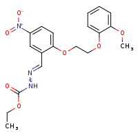 N'-[(E)-{2-[2-(2-methoxyphenoxy)ethoxy]-5-nitrophenyl}methylidene]ethoxycarbohydrazide