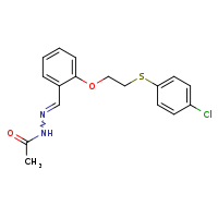 N'-[(E)-(2-{2-[(4-chlorophenyl)sulfanyl]ethoxy}phenyl)methylidene]acetohydrazide