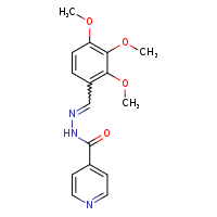 N'-[(E)-(2,3,4-trimethoxyphenyl)methylidene]pyridine-4-carbohydrazide