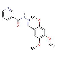 N'-[(E)-(2,4,5-trimethoxyphenyl)methylidene]pyridine-3-carbohydrazide