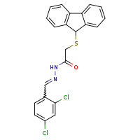 N'-[(E)-(2,4-dichlorophenyl)methylidene]-2-(9H-fluoren-9-ylsulfanyl)acetohydrazide