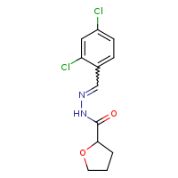 N'-[(E)-(2,4-dichlorophenyl)methylidene]oxolane-2-carbohydrazide
