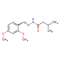 N'-[(E)-(2,4-dimethoxyphenyl)methylidene]-3-methylbutanehydrazide