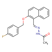 N'-[(E)-{2-[(4-fluorophenyl)methoxy]naphthalen-1-yl}methylidene]acetohydrazide
