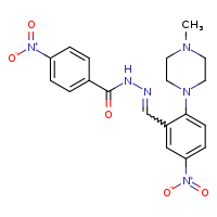 N'-[(E)-[2-(4-methylpiperazin-1-yl)-5-nitrophenyl]methylidene]-4-nitrobenzohydrazide