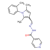N'-[(E)-[2,5-dimethyl-1-(2-methylphenyl)pyrrol-3-yl]methylidene]pyridine-4-carbohydrazide