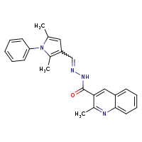 N'-[(E)-(2,5-dimethyl-1-phenylpyrrol-3-yl)methylidene]-2-methylquinoline-3-carbohydrazide