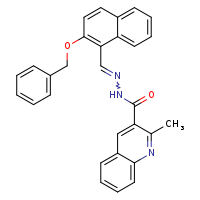 N'-[(E)-[2-(benzyloxy)naphthalen-1-yl]methylidene]-2-methylquinoline-3-carbohydrazide
