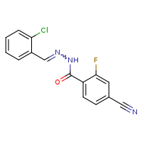 N'-[(E)-(2-chlorophenyl)methylidene]-4-cyano-2-fluorobenzohydrazide