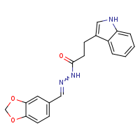 N'-[(E)-2H-1,3-benzodioxol-5-ylmethylidene]-3-(1H-indol-3-yl)propanehydrazide