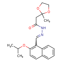 N'-[(E)-(2-isopropoxynaphthalen-1-yl)methylidene]-2-(2-methyl-1,3-dioxolan-2-yl)acetohydrazide