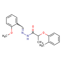 N'-[(E)-(2-methoxyphenyl)methylidene]-2-(2-methylphenoxy)propanehydrazide