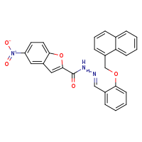 N'-[(E)-[2-(naphthalen-1-ylmethoxy)phenyl]methylidene]-5-nitro-1-benzofuran-2-carbohydrazide