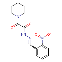 N'-[(E)-(2-nitrophenyl)methylidene]-2-oxo-2-(piperidin-1-yl)acetohydrazide