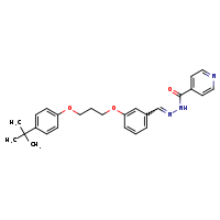 N'-[(E)-{3-[3-(4-tert-butylphenoxy)propoxy]phenyl}methylidene]pyridine-4-carbohydrazide