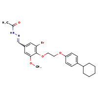 N'-[(E)-{3-bromo-4-[2-(4-cyclohexylphenoxy)ethoxy]-5-methoxyphenyl}methylidene]acetohydrazide