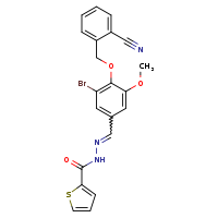 N'-[(E)-{3-bromo-4-[(2-cyanophenyl)methoxy]-5-methoxyphenyl}methylidene]thiophene-2-carbohydrazide