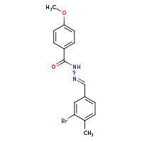 N'-[(E)-(3-bromo-4-methylphenyl)methylidene]-4-methoxybenzohydrazide
