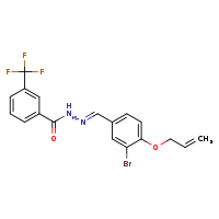 N'-[(E)-[3-bromo-4-(prop-2-en-1-yloxy)phenyl]methylidene]-3-(trifluoromethyl)benzohydrazide