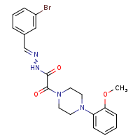 N'-[(E)-(3-bromophenyl)methylidene]-2-[4-(2-methoxyphenyl)piperazin-1-yl]-2-oxoacetohydrazide