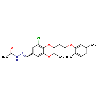N'-[(E)-{3-chloro-4-[3-(2,5-dimethylphenoxy)propoxy]-5-ethoxyphenyl}methylidene]acetohydrazide