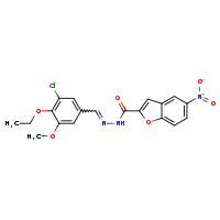 N'-[(E)-(3-chloro-4-ethoxy-5-methoxyphenyl)methylidene]-5-nitro-1-benzofuran-2-carbohydrazide