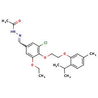 N'-[(E)-{3-chloro-5-ethoxy-4-[2-(2-isopropyl-5-methylphenoxy)ethoxy]phenyl}methylidene]acetohydrazide