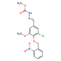 N'-[(E)-{3-chloro-5-methoxy-4-[(2-nitrophenyl)methoxy]phenyl}methylidene]methoxycarbohydrazide