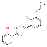 N'-[(E)-(3-ethoxy-2-hydroxyphenyl)methylidene]-2-hydroxybenzohydrazide