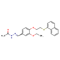 N'-[(E)-{3-ethoxy-4-[2-(naphthalen-1-ylsulfanyl)ethoxy]phenyl}methylidene]acetohydrazide