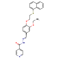 N'-[(E)-{3-ethoxy-4-[2-(naphthalen-1-ylsulfanyl)ethoxy]phenyl}methylidene]pyridine-4-carbohydrazide