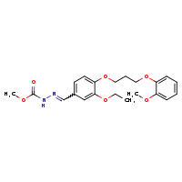 N'-[(E)-{3-ethoxy-4-[3-(2-methoxyphenoxy)propoxy]phenyl}methylidene]methoxycarbohydrazide