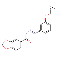 N'-[(E)-(3-ethoxyphenyl)methylidene]-2H-1,3-benzodioxole-5-carbohydrazide