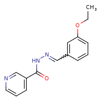 N'-[(E)-(3-ethoxyphenyl)methylidene]pyridine-3-carbohydrazide