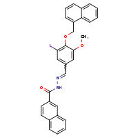 N'-[(E)-[3-iodo-5-methoxy-4-(naphthalen-1-ylmethoxy)phenyl]methylidene]naphthalene-2-carbohydrazide
