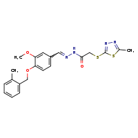 N'-[(E)-{3-methoxy-4-[(2-methylphenyl)methoxy]phenyl}methylidene]-2-[(5-methyl-1,3,4-thiadiazol-2-yl)sulfanyl]acetohydrazide