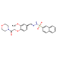 N'-[(E)-{3-methoxy-4-[2-(morpholin-4-yl)-2-oxoethoxy]phenyl}methylidene]naphthalene-2-sulfonohydrazide
