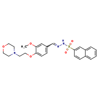 N'-[(E)-{3-methoxy-4-[2-(morpholin-4-yl)ethoxy]phenyl}methylidene]naphthalene-2-sulfonohydrazide