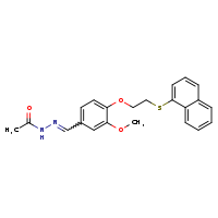 N'-[(E)-{3-methoxy-4-[2-(naphthalen-1-ylsulfanyl)ethoxy]phenyl}methylidene]acetohydrazide