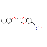 N'-[(E)-(3-methoxy-4-{3-[4-(sec-butyl)phenoxy]propoxy}phenyl)methylidene]methoxycarbohydrazide