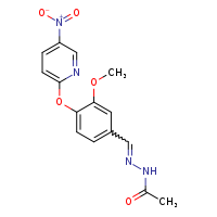 N'-[(E)-{3-methoxy-4-[(5-nitropyridin-2-yl)oxy]phenyl}methylidene]acetohydrazide