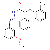N'-[(E)-(3-methoxyphenyl)methylidene]-3-(2-methylphenyl)-2-phenylpropanehydrazide