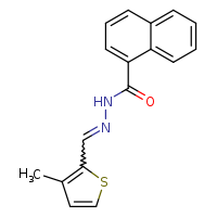 N'-[(E)-(3-methylthiophen-2-yl)methylidene]naphthalene-1-carbohydrazide