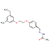 N'-[(E)-{4-[2-(3-ethyl-5-methylphenoxy)ethoxy]phenyl}methylidene]acetohydrazide