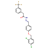 N'-[(E)-{4-[(2,4-dichlorophenyl)methoxy]phenyl}methylidene]-2-[3-(trifluoromethyl)phenyl]acetohydrazide
