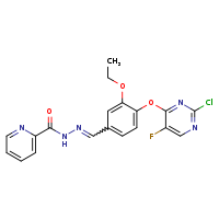 N'-[(E)-{4-[(2-chloro-5-fluoropyrimidin-4-yl)oxy]-3-ethoxyphenyl}methylidene]pyridine-2-carbohydrazide